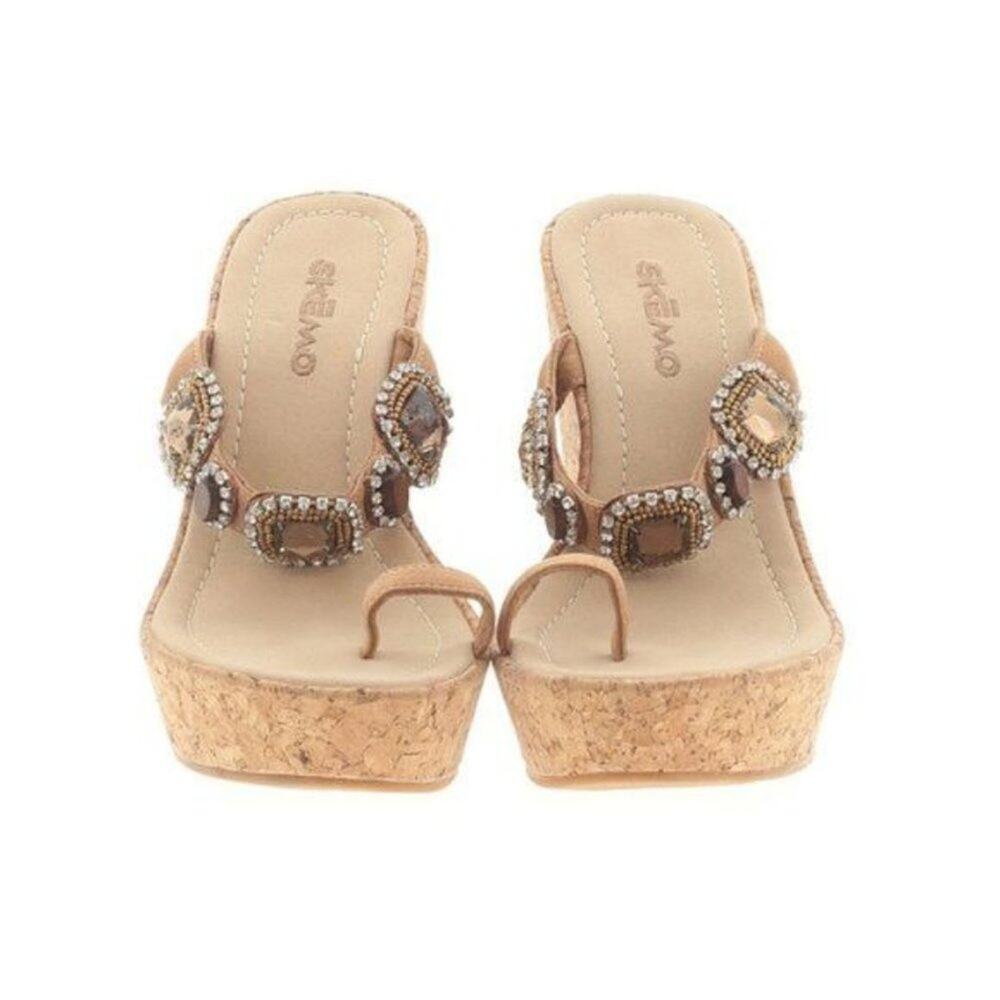 Skemo Wedge Tan Sandals